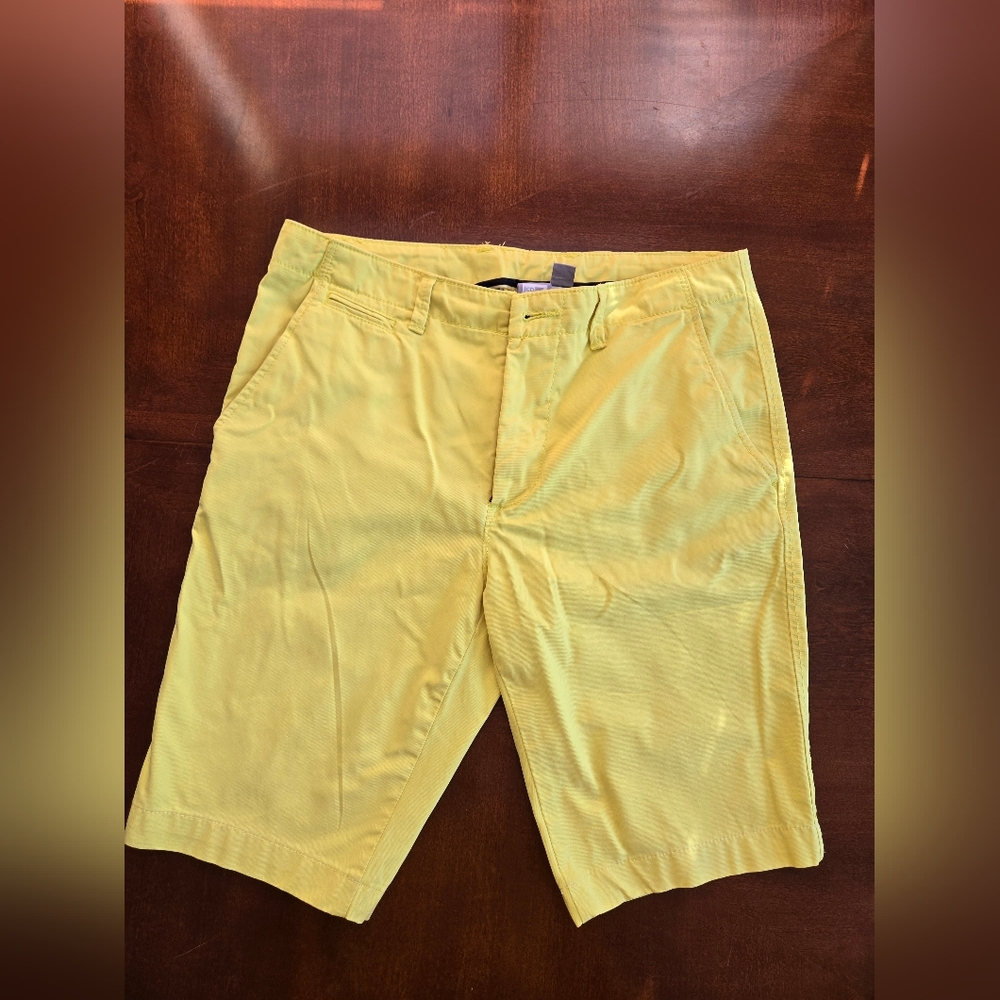 JC Penny Yellow Flat Front Shorts